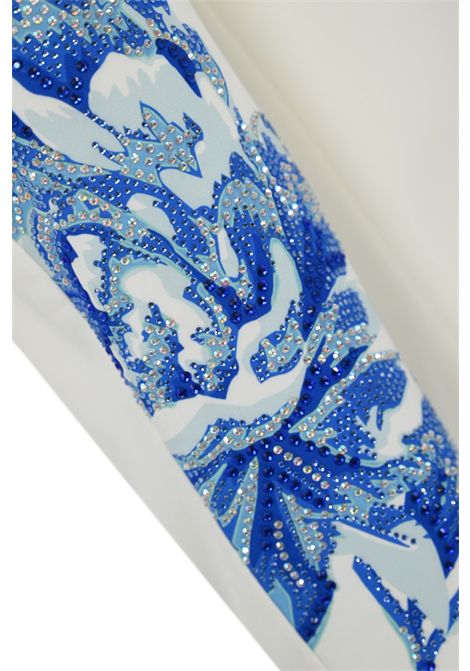 Lycra-blend trousers with rhinestones GAI MATTIOLO | Trousers | LV1802UNIC